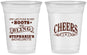Custom Bachelorette 16 oz Soft Sided Clear Cups - Boots And Bling | 60118