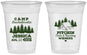 Custom Bachelorette 16 oz Soft Sided Clear Cups - Camping | 60124