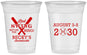 Custom Bachelorette 16 oz Soft Sided Clear Cups - Last Swing Before Ring | 60127