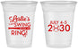 Custom Bachelorette 16 oz Soft Sided Clear Cups - Last Swing Before Ring | 60128