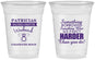 Custom Bachelorette 16 oz Soft Sided Clear Cups - Something Borrowed | 60130