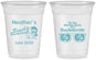 Custom Bachelorette 16 oz Soft Sided Clear Cups - Beach | 60135