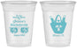 Custom Bachelorette 16 oz Soft Sided Clear Cups - Beach Sun Never Sets | 60136