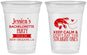 Custom Bachelorette 16 oz Soft Sided Clear Cups - Crawfish Boil | 60137