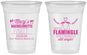 Custom Bachelorette 16 oz Soft Sided Clear Cups - Lets Flamingle Still Single | 60144
