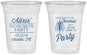 Custom Bachelorette 16 oz Soft Sided Clear Cups - Formal Party | 60145