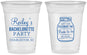 Custom Bachelorette 16 oz Soft Sided Clear Cups - Bride To Be | 60146