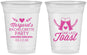 Custom Bachelorette 16 oz Soft Sided Clear Cups - One Last Toast | 60147