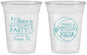 Custom Bachelorette 16 oz Soft Sided Clear Cups - Manis Mimosas | 60149