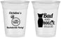 Custom Bachelorette 16 oz Soft Sided Clear Cups - Bad And Boozie | 60157