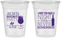 Custom Bachelorette 16 oz Soft Sided Clear Cups - Night Never Remember | 60160