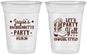 Custom Bachelorette 16 oz Soft Sided Clear Cups - Cowgirl Boots | 60163