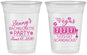 Custom Bachelorette 16 oz Soft Sided Clear Cups - Las Vegas | 60170