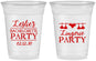 Custom Bachelorette 16 oz Soft Sided Clear Cups - Lingerie Party | 60171