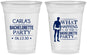 Custom Bachelorette 16 oz Soft Sided Clear Cups - What Happens | 60172