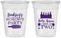 Custom Bachelorette 16 oz Soft Sided Clear Cups - Wine Drink Or Two | 60178