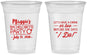 Custom Bachelorette 16 oz Soft Sided Clear Cups - Before She Says I Do | 60179