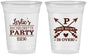 Custom Bachelorette 16 oz Soft Sided Clear Cups - The Hunt Is Over | 60186