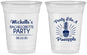 Custom Bachelorette 16 oz Soft Sided Clear Cups - Party Like A Pineapple | 60193