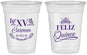 Custom Quinceanera 16 oz Soft Sided Clear Cups - Mis Quince Anos | 70000