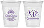 Custom Quinceanera 16 oz Soft Sided Clear Cups - Mis Quince Anos | 70002
