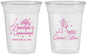 Custom Quinceanera 16 oz Soft Sided Clear Cups - Mis Quince Anos | 70004