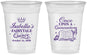Custom Quinceanera 16 oz Soft Sided Clear Cups - Once Upon A Quince | 70013