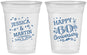 Custom Anniversary 16 oz Soft Sided Clear Cups - Cheers To 60 Years | 80009