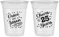 Custom Anniversary 16 oz Soft Sided Clear Cups - Cheers To 25 Years | 80012