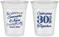 Custom Anniversary 16 oz Soft Sided Clear Cups - 30 Years Together | 80013