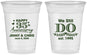 Custom Anniversary 16 oz Soft Sided Clear Cups - 35th Wedding | 80014