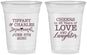 Custom Anniversary 16 oz Soft Sided Clear Cups - Cheers To 45 Years | 80016