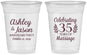 Custom Anniversary 16 oz Soft Sided Clear Cups - 35 Years Of Marriage | 80024