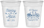 Custom Anniversary 16 oz Soft Sided Clear Cups - Cheers To 40 Years | 80025
