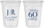 Custom Anniversary 16 oz Soft Sided Clear Cups - 60 Years Of Marriage | 80029