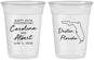Custom Anniversary 16 oz Soft Sided Clear Cups - 20th Wedding | 80031