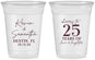 Custom Anniversary 16 oz Soft Sided Clear Cups - 25 Years Of Marriage | 80032