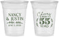 Custom Anniversary 16 oz Soft Sided Clear Cups - Cheers To 55 Years | 80038