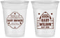 Custom Baby Shower 16 oz Soft Sided Clear Cups - Gender Reveal Buck Or Doe | 90002