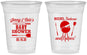 Custom Baby Shower 16 oz Soft Sided Clear Cups - Beers Bbq Babies | 90006