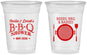 Custom Baby Shower 16 oz Soft Sided Clear Cups - Beers Bbq Babies | 90007