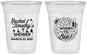 Custom Baby Shower 16 oz Soft Sided Clear Cups - Mommy To Bee | 90017