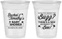 Custom Baby Shower 16 oz Soft Sided Clear Cups - Mommy To Bee | 90019