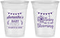Custom Baby Shower 16 oz Soft Sided Clear Cups - Blooming | 90020