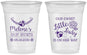 Custom Baby Shower 16 oz Soft Sided Clear Cups - Little Lady On The Way | 90021