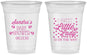 Custom Baby Shower 16 oz Soft Sided Clear Cups - Sweet Little Lady | 90024