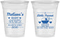 Custom Baby Shower 16 oz Soft Sided Clear Cups - Peanut On The Way | 90028