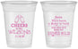 Custom Baby Shower 16 oz Soft Sided Clear Cups - Cheers Bottle | 90031