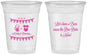 Custom Baby Shower 16 oz Soft Sided Clear Cups - Beer Due Date Is Near | 90032
