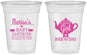 Custom Baby Shower 16 oz Soft Sided Clear Cups - Baby Girl Is Brewing | 90034